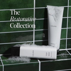 LolaVie Restorative Shampoo (8.5 oz) &amp Restorative Conditioner (8.5 oz) - Repairs Look of Damage Protects from Breakage Reduces Frizz for 12x Softer Smoother Hair - Color Safe - All Hair Types
