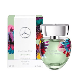 Mercedes-Benz Floral Fantasy Eau de Toilette Perfume Spray for Women - Feminine and Bold Floral Fruity Fragrance with Fresh Scent of Orange Carrot Seed &amp Neroli - 2 Fl Oz EDT