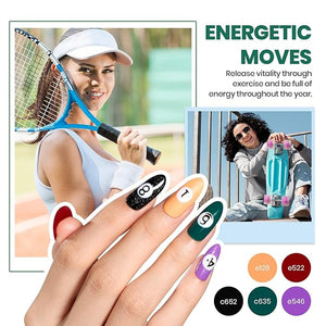 Beetles Gel Nail Polish Kit with Uv Light - 37Pcs 25 Colors Pink Red Blue Purple Green Gel Polish Starter Kit Energetic Moves for Beginners with Everything Nails Manicure Tools Gifts for Women Girls