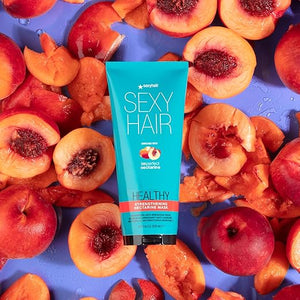 SexyHair Healthy Imperfect Fruit Strengthening Anti-Breakage Mask 6.8 oz | Nectarine | Fine to Medium Hair Type