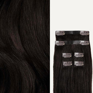 Luxy 100% Remy Human Hair Extensions for Thin Hair Thinning Hair Fill-Ins ? 6 Seamless Wefts Multi-Dimensional Color Blend - Natural-Looking Volume &amp Coverage 95 grams 20 Mocha Brown Thinning