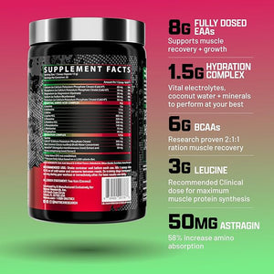 Nutrex Research EAA Hydration | EAAs + BCAAs Powder | Muscle Recovery Strength Muscle Building Endurance | 8G Essential Amino Acids + Electrolytes | Apple Pear 30 Servings