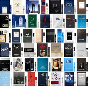 High End Random Selection Designer Fragrance Cologne Sampler Set for Men - (Pack of 10 Sample Vials)