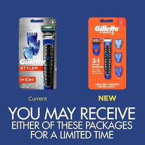 Gillette Styler: Beard Trimmer Men's Razor &amp Edger All Purpose Styler All-in-one Tool Shave Trim &amp Edge Waterproof Fusion Razors for Men / Styler with 3 Comb Attachments
