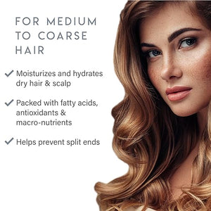 ALURAM Coconut Water Moisturizing Shampoo for Men and Women Clean Hydration and Shine for Medium to Coarse Textured Hair 33.8 Fl Oz