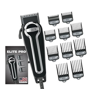 Wahl USA Elite Pro High-Performance Corded Home Haircut &amp Grooming Kit for Men ? Electric Hair Clipper ? Model 79602M