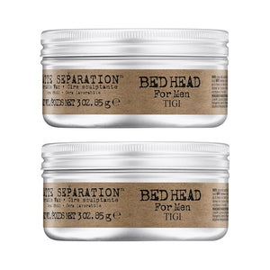 TIGI Bed Head for Men Matte Separation Workable Wax - Use for Strong Hold - For Men's Hairstyles - Use on Damp or Dry Hair - Premium Strong Hold Hair Wax - 3 oz (2 Pack)