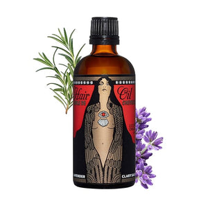 Argan Oil for Hair Nourishing Strengthening - Curly Dry Frizzy Damaged Hair Adds Shine and Moisturizes Scented Organic Oil Lavender &amp Clary Sage - 3.4 oz