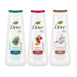 Dove Body Wash 3 Count Mixed Pack for Renewed, Healthy-Looking Skin Gentle Skin Cleanser with 24hr Renewing MicroMoisture