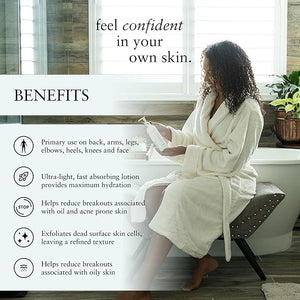 Perfect Image Gly + Sal Exfoliating Body Lotion 8% Glycolic Acid and 2% Salicylic Acid Lotion Enhanced with Green Tea Papaya Bearberry Licorice and Amino Complex