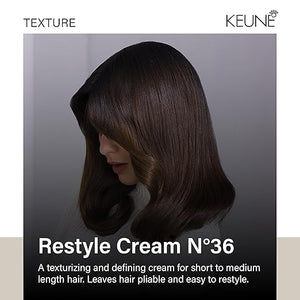 Keune Style Restyle Cream Texturizing &amp Flexible Hold Cream for Hair Definition &amp Texture 4.2 Fl Oz