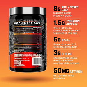 Nutrex Research EAA Hydration | EAAs + BCAAs Powder | Muscle Recovery Strength Muscle Building Endurance | 8G Essential Amino Acids + Electrolytes | Blood Orange Flavor 30 Serving