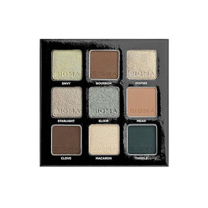 Sigma Beauty On-the-Go Eyeshadow Palette - Ivy - 9 Bold Eyeshadow Shades in Matte Shimmer and Metalic Finishes - Highly Pigmented Vegan Eye Makeup Palette - Clean Beauty Products