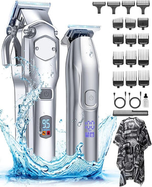 Romanda Clippers and Trimmers Set Hair Clippers for Men CordlessMens Clippers and Grooming SetBarber Clippers Set