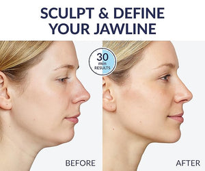 STYLIA V Line Lifting Collagen Mask - Lift Firm &amp Contour Jawline - Tightening Double Chin Strap with Hyaluronic Acid &amp Aloe - Neck Lift &amp Face Tightening Mask - Jawline Shaper Face Lift