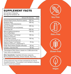 Wellthy Daily Thermogenic ? Capsimax, Green Tea &amp; L-Carnitine ? Belly Thermogenic for Women ? Natural Weight Loss, Craving Control &amp; Energy Support, 60ct