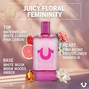 True Religion Fragrance for Women - Eau De Parfum Spray Perfume for Women Fruity Floral &amp Amber Fragrance EDP Designer Scent for Her Long Lasting - 3.4 fl oz (100 mL)