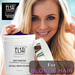 Vibrant Blonde masks hair hair toner for blonde purple hair mask hydrating mask hair toning gloss color treated hair mask treatment highlights hair blonde16 Oz (450 ml)