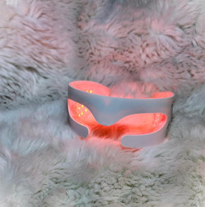 LED Red Light Therapy Eye Mask 3 Modes with Vibration for Anti-Aging &amp Dark Circles