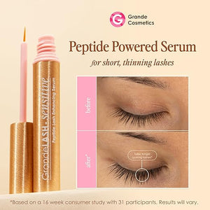 Grande Cosmetics GrandeLASH-Sensitive Peptide Infused Lash Serum for Fuller Longer-Looking Natural Eyelashes Enhancing Treatment with Nourishing Botanicals Cruelty-Free