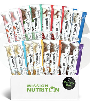 Power Crunch Protein Bars Variety Pack - High Protein Low Calorie Low Sugar Snack Bar - Variety Snack Box (Pack of 16) 1.4 oz Bar