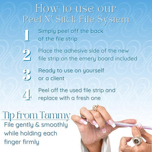 Tammy Taylor 180 Grit Emery Boards for Natural Nails 100/180 Limas para U?as Professional Finger Nail Files for Women Manicure Tools Salon Art Supplies &amp Accessories Disposable Fingernail Fil