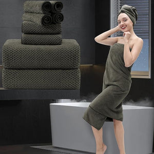 8 Piece Bathroom Towel Set Brown |2 Oversized Large Bath Towels Sheet,2 Hand Towels and 4 Washcloths| 600GSM Ultra Soft Luxury Premium Towel Set Highly Absorbent Quick Dry Hotel Towel Collection