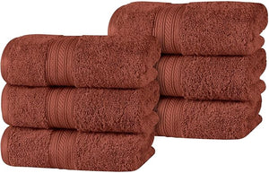 Superior Atlas Cotton Heavyweight Hand Towels Towel Set Luxury Bathroom Accessories Kitchen Basics Spa Salon Hotel Resort Thick Ultra-Plush Highly-Absorbent Hand Towel Chocolate
