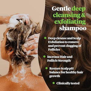 REVIV3 PROCARE PREP Cleanser Shampoo Clinically Tested Hair and Scalp Care Anti-Thinning and Fine Hair Cleansing Shampoo Color Safe All Hair Types For Women and Men