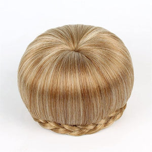 Hair Bun Pieces for Women 1 Pack Synthetic Bun Braided Ponytail Hair Extensions Women's Donut Curls Accessories for Women