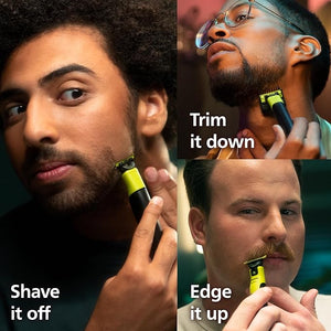 Norelco Philips OneBlade 360 with Connectivity Hybrid Face Electric Beard Trimmer and Shaver with 360 Blade Technology 1x360 Blade for Face 5in1 Adjustable Comb Model QP4530/90