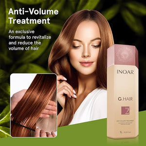 Inoar GHair Premium Keratin Step 2 with Keratin for Intense Frizz Reduction &amp Hair Smoothing 33 Fl Oz