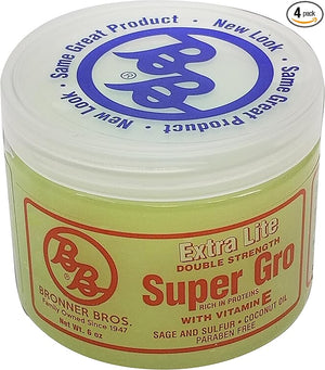 Bronner Bros Super Gro [Extra Lite-Red] (Pack of 4)