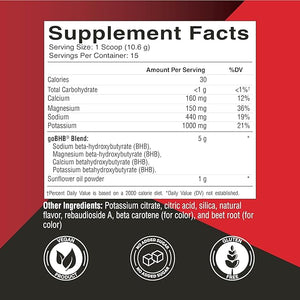 KETO SCIENCE Ketones Powder Exogenous Ketone Powder with goBHB Keto Electrolytes Powder Supports Metabolism Focus and Workout Support Passion Fruit Flavor 15 Servings