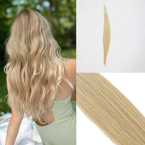 100% Real European Human Hair Keratin Bond Extensions 20" Creamy Blonde #20