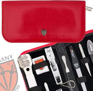 3 Swords Germany - Brand Quality 9-Piece Pedicure kit Set - Callus Remover and Nail Care Tools - Made in Solingen/Germany