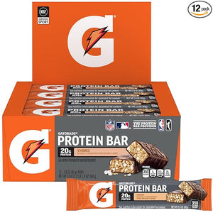 Gatorade Whey Protein Recover Bars, S'mores, 12 Count(Pack of 1)