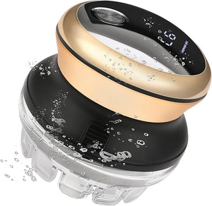 KEMEI Professional Hair Clippers for Men Automatic Circular Hair Trimmer Cordless Self-Haircut Kit with LED Display KM-887 Gold