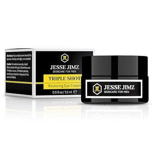 Triple Shot Restoring Eye Cream for Men Antiaging Eye Balm to Reduce Fine Lines Wrinkles Puffiness Dark Circles &amp Undereye Bags