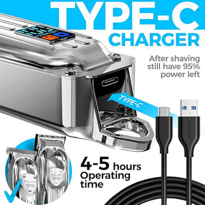 Professional Hair Clippers for Men? Cordless Beard and Hair Trimmer Set with LCD Display - Barber-Grade Haircut Kit Complete Grooming Essentials with Travel Case - Ideal Gift for Men