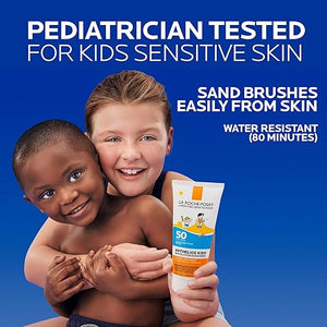 La Roche-Posay Anthelios Kids Gentle Lotion Sunscreen SPF 50 Broad Spectrum SPF + Antioxidants Sunscreen For Kids Octinoxate &amp Oxybenzone-Free Pediatrician Tested Non Comedogenic Oil Free