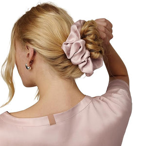 Lunya Washable Silk Scrunchies - Mulberry Silk Hair Ties - Multiple Color Options - One Size Fits Most