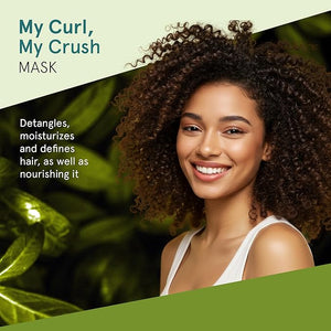 Inoar Meu Cacho Meu Crush Hair Mask with Plant-Based Collagen &amp Vitamin E for Deep Hydration &amp Curl Definition 17.6 oz