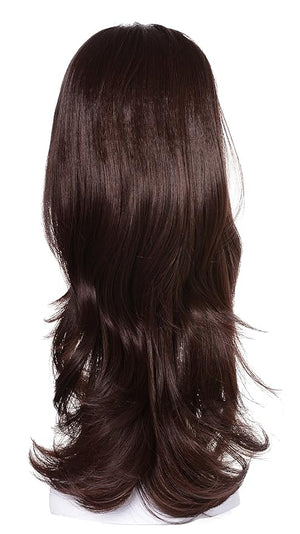 Onedor 22 Semi Curly Hair Women Ladies 3/4 Half Wig Premium Japanese Synthetic fibers Wigs with Secured Mesh Head Cap (2/33)