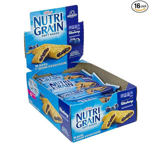 Nutrigrain Blueberry Bars 3 Case 16 Count