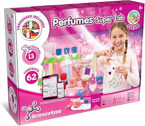 Science4you Super Perfume Making Kit for Kids 8+ Years Old - Make Your Own Perfumes for Girls + 13 DIY Crafts for Kids Toys Games and Gifts for Girls Age 8 9 10 11 12+