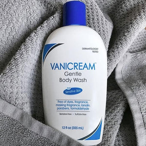 Vanicream Free and Clear Shampoo Conditioner and Body Wash Set For Sensitive Skin Fragrance and Paraben Free - 12 Ounce