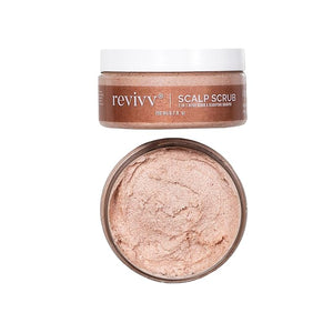 REVIVV Exfoliating Scalp Scrub Shampoo, Himalayan Salt Scrub to Cleanse Scalp, Exfoliator with Rosemary &amp; Tea Tree Oil to Remove Buildup, Reduce Flaking and Promote Healthier, Fuller Hair, 6.7oz