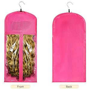 VARIPOWDER 10pcs Wig Storage Bags with Hanger Hair Extensions Storage for Multiple Wigs Dust-Proof Wigs Bag with Strong Holder Home Travel Closet Wigs &amp Accessories