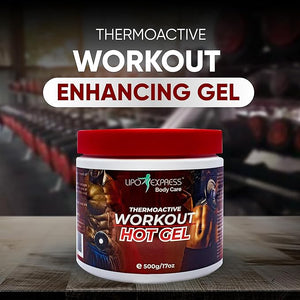 Workout Enhancing Fat Burning Hot Gel by LipoExpress 17 Oz - Best Hot-Gel Cream. Perfect for Workouts and Slimming. Thermoactive Hot Gel - Also Great for Muscle Relaxation and Massage